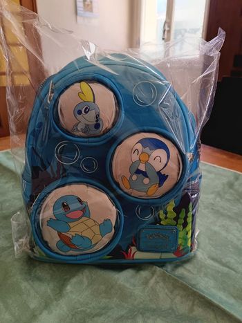 Pokémon petit sac à dos loungefly type eau bleu neuf