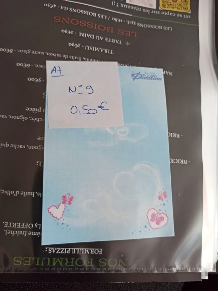 Feuille Diddl A7 9 0,50€