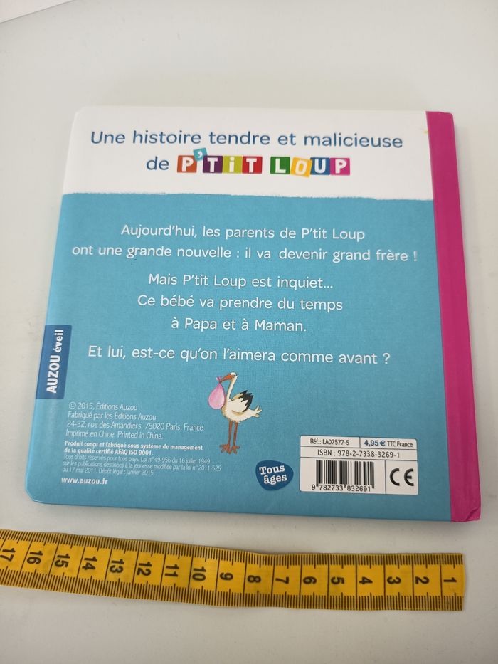 Livre p'tit loup devient grand frère auzou éveil - photo numéro 2