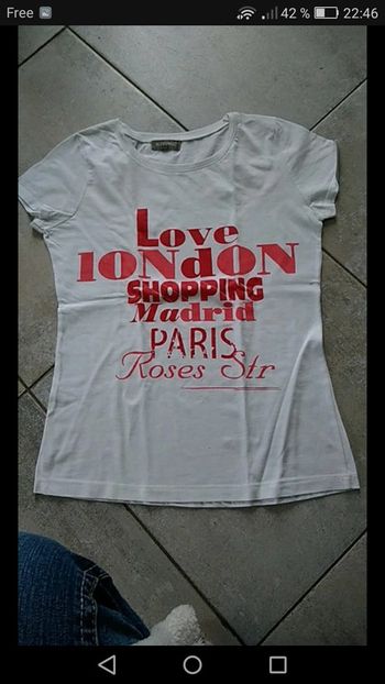 Tee-shirt manches courtes neuf taille S