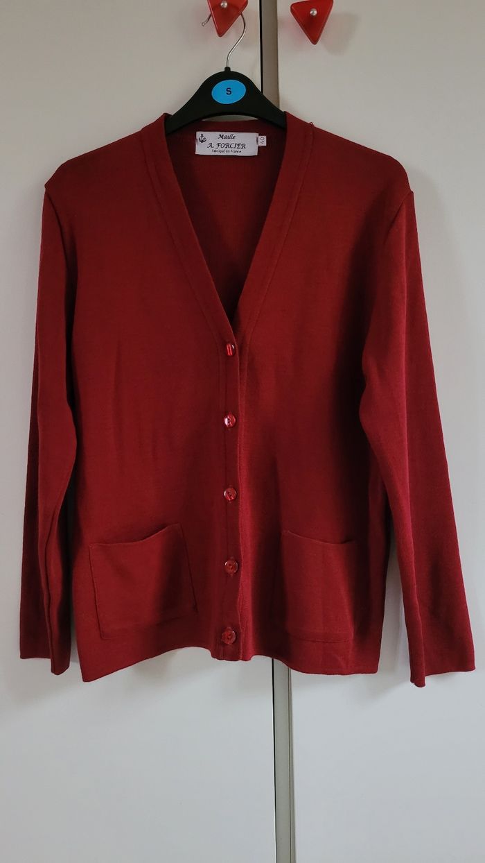 Cardigan Bordeaux
