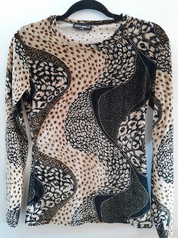 Haut femme, manches longues,  imprimé,  taille TU, Marque Coco-Maille
