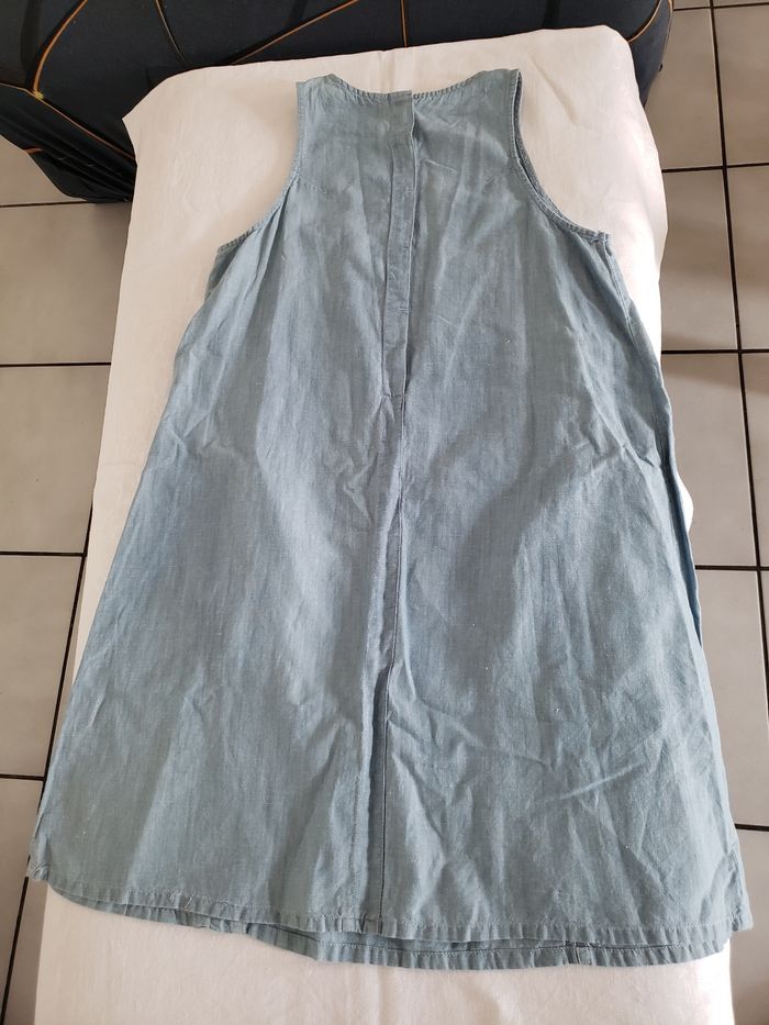 Robe courte sans manches bleu clair - photo numéro 3