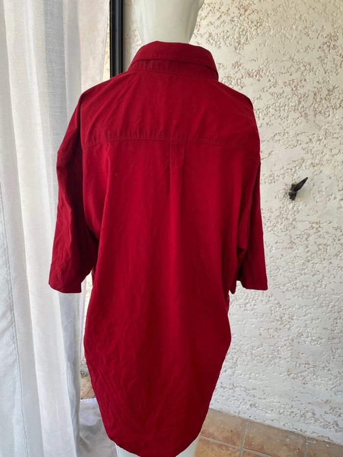 Chemise manches courtes rouge - photo numéro 3