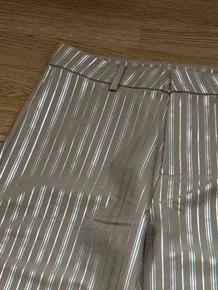 Pantalon à rayure argenté taille 36 - photo numéro 4