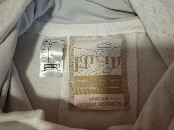 Beau sweat chaud de randonnée femme Quechua S poche ventrale + sous poche sécurisée comme neuf - photo numéro 7