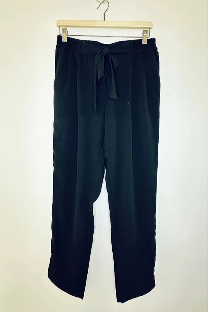 Pantalon droit fluide noir T38 • Promod