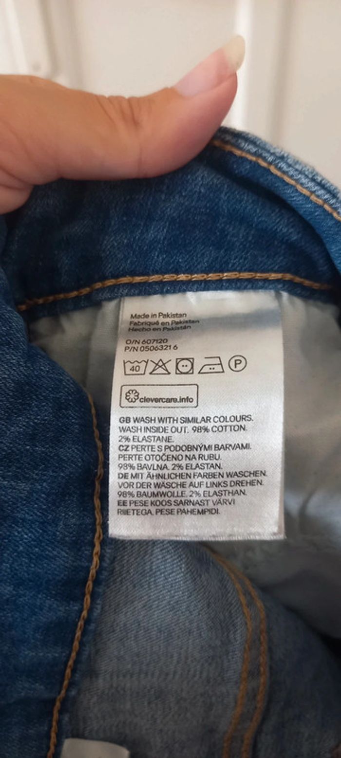 Jean skinny troué bleu H&M 38 - photo numéro 6