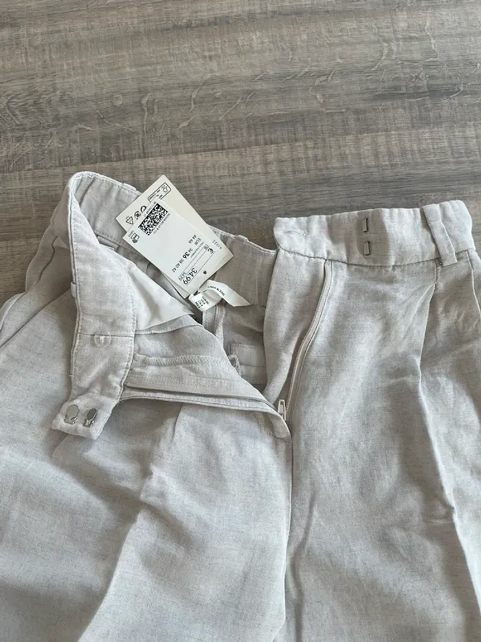 Pantalon cigarette en lin - photo numéro 3