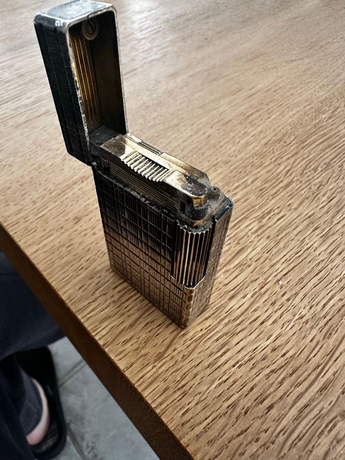 Briquet ancien  St Dupont argent - photo numéro 4