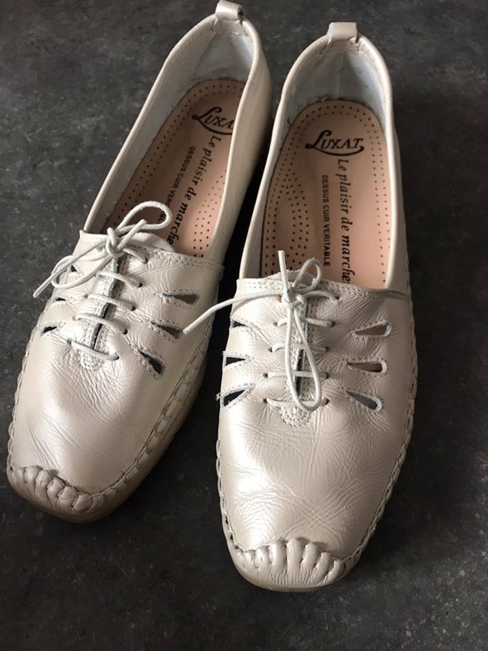 Chaussures femme Luxat pointure 42 couleur nacre