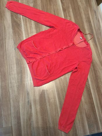 Gilet fin femme rose foncé