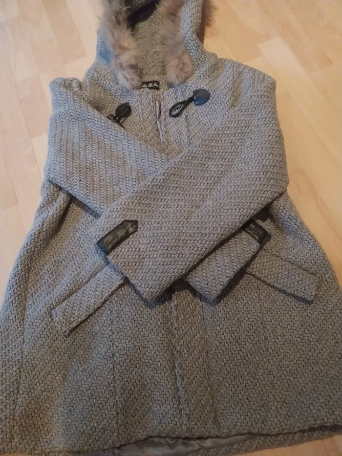 manteau d’hiver très chaud miss june taille 38 - photo numéro 3