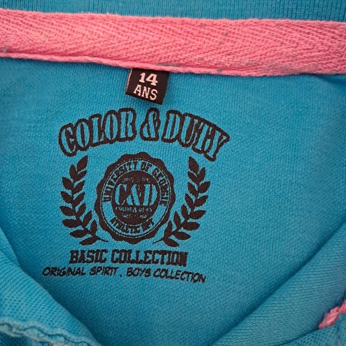 Polo manches courtes bleu - photo numéro 4