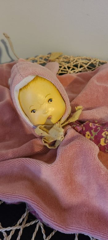 doudou plat poupée rose PETIT CHOSE MOULIN ROTY