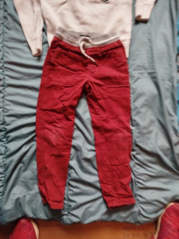 Lot pantalon doublé et pull 6ans - photo numéro 2