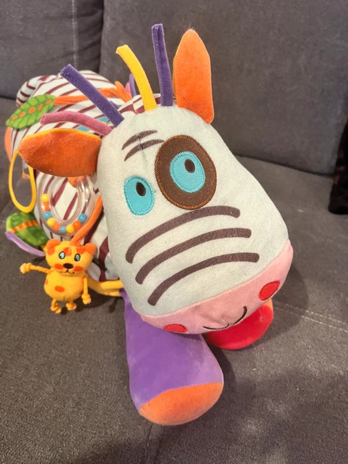 Peluche d’éveil Mon grand zèbre Bawi