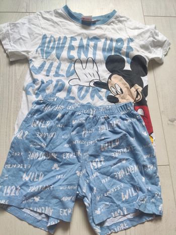 Pyjama short bleu Disney 6ans Mickey mouse