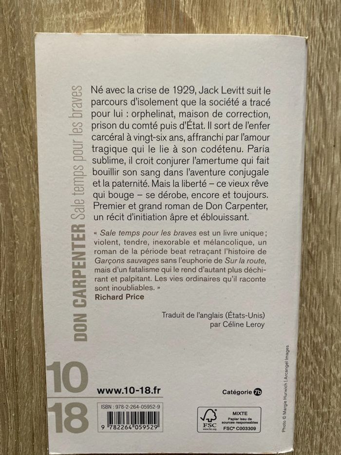 Sale temps pour les braves de Don Carpentier - photo numéro 2