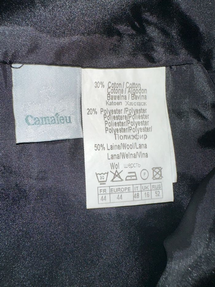 Jupe, classe, grise, camaïeu, taille 44 fermeture éclair - photo numéro 4