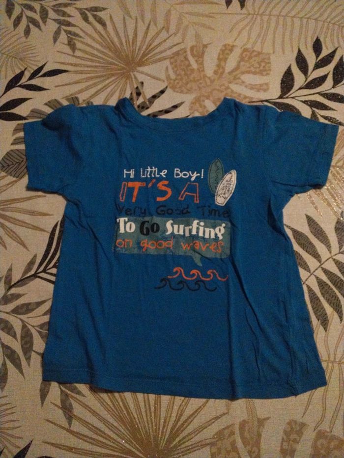 Tee shirt manche courte Bleu Tissaia 8 ans