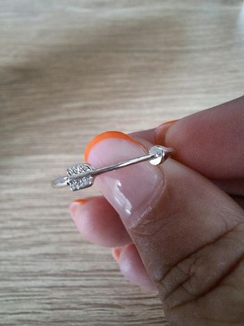 Bague en acier inoxydable avec flèche