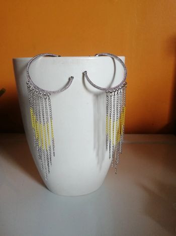 🌸Créoles multi chaînes Acier argenté inoxydable 🌸