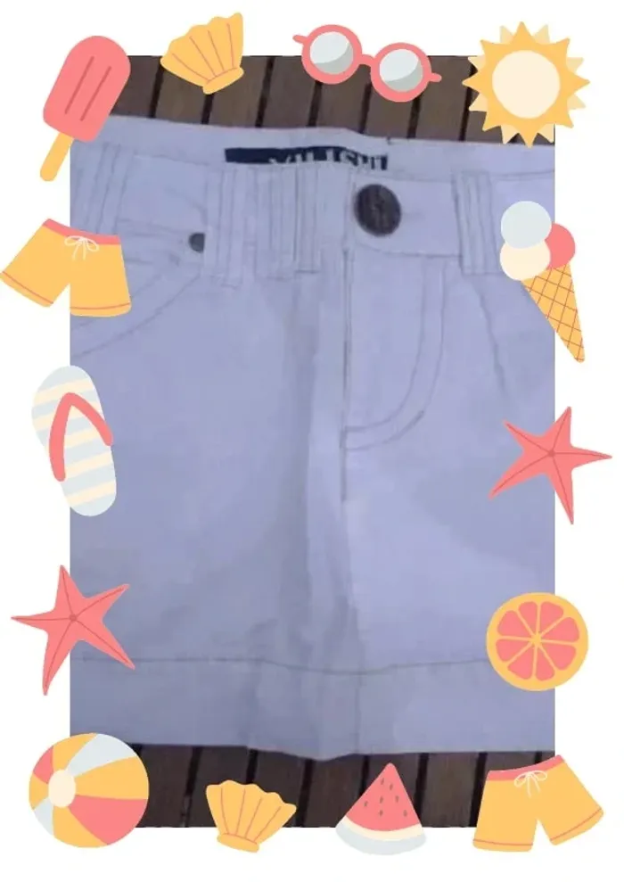 Mini jupe en denim blanche