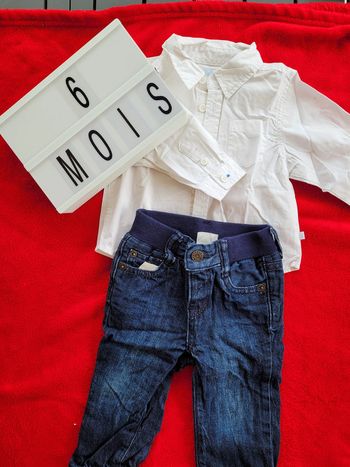 Ensemble chemise et jeans