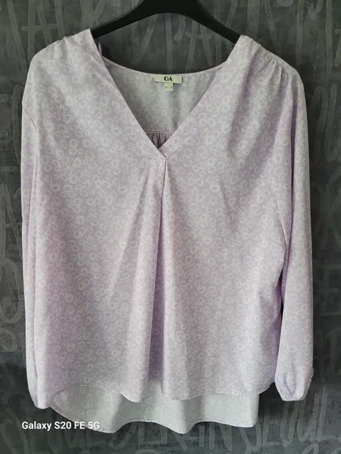 Blouse parme clair taille 50