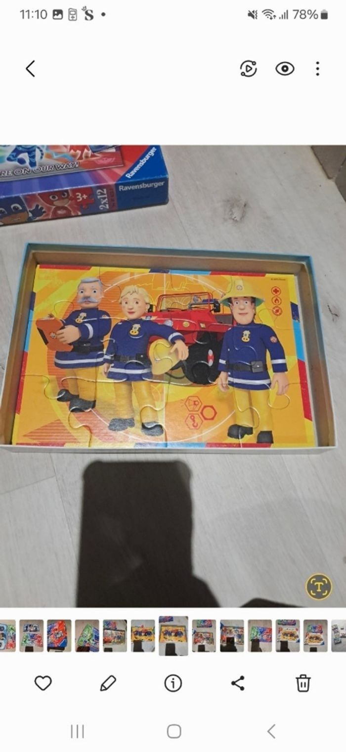 Lot de 9 puzzles 12 et 15 pièces - photo numéro 5