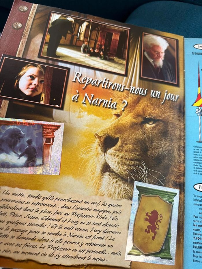 Album livre Panini complet Le Monde de Narnia Chapitre 1 + poster stickers autocollants - photo numéro 7