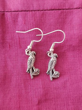 Boucles d'oreilles perroquet
