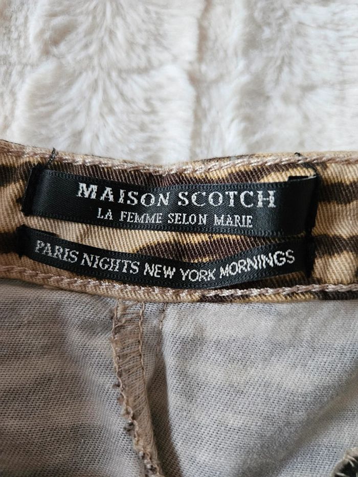 Jupe léopard taille 36 Maison Scotch neuve - photo numéro 3