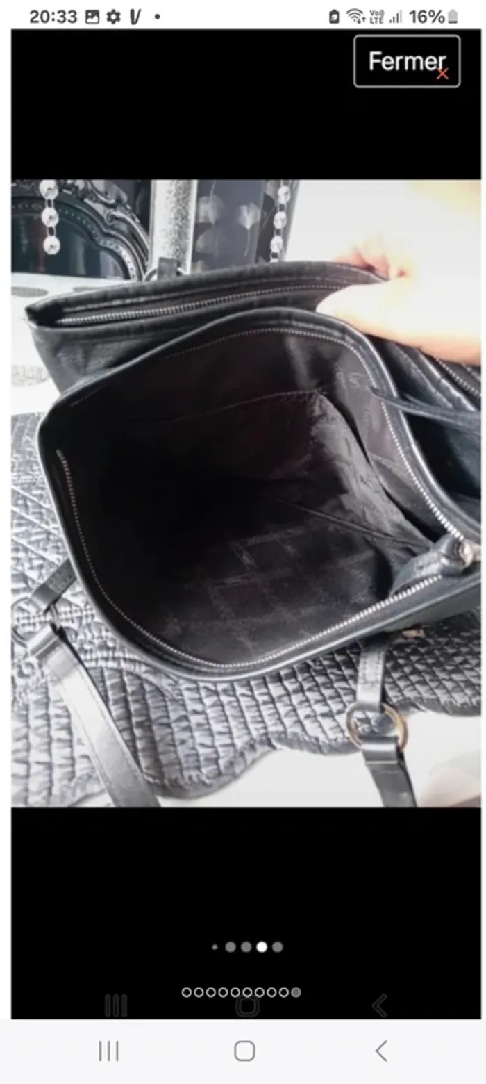 Sac longchamp en cuir 31x16x6 - photo numéro 8