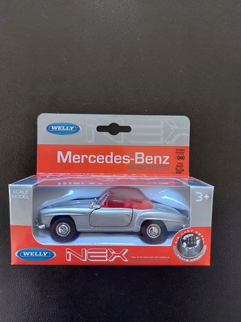 Mercedes-Benz  -  1955 - 190sl- cabriolet   - argent