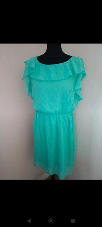 Robe été couleur menthe/ vert d'eau