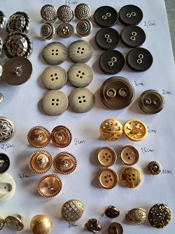 Lot de boutons de couture - photo numéro 5