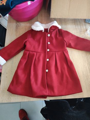 Manteau fourré style noel