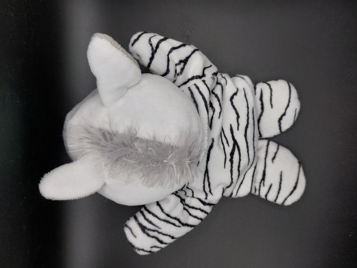 Peluche doudou marionnette zèbre savane blanc noir gris MAISONS DU MONDE MDM - photo numéro 3