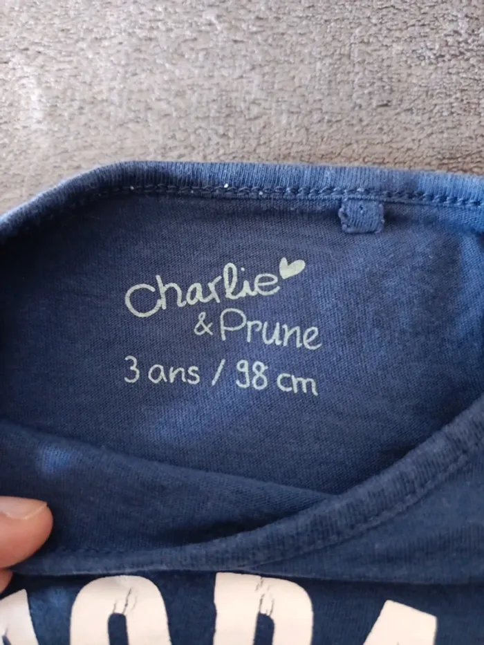 Tee-shirt manches longues, 3 ans, 98 cm, Charlie & Prunes - photo numéro 3