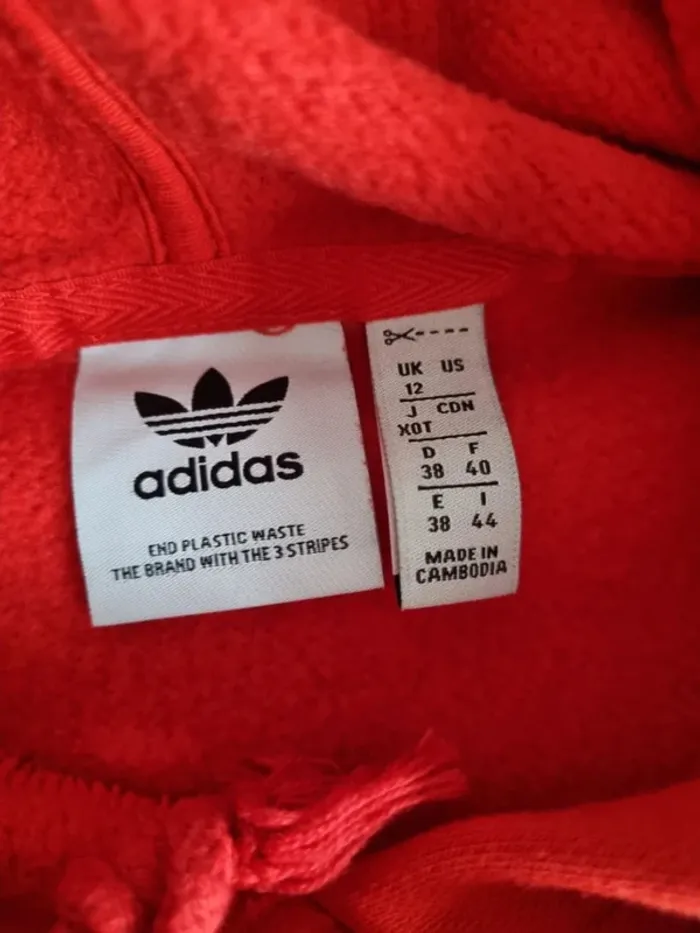 Crop Top Adidas rouge, 40 Femmes - photo numéro 4
