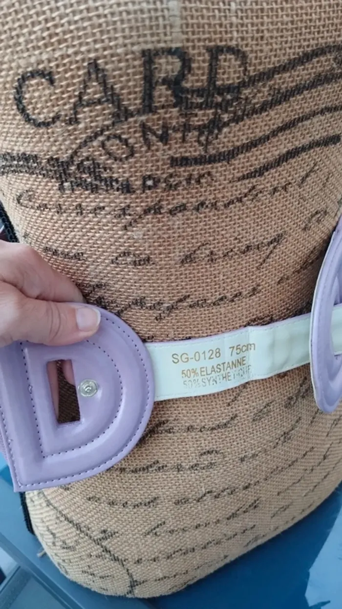 Ceinture élastique lilas 75 cm femme - photo numéro 6