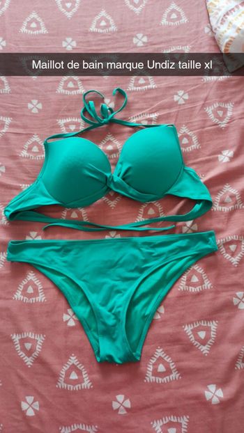 Maillot de bain femme 2 pièces taille XL marque Undiz