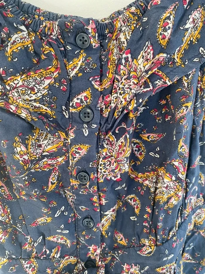 Robe été tape a l’œil grise imprimée multicolore - photo numéro 2