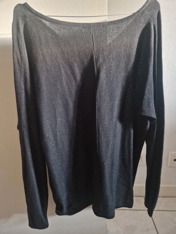 Pull noir pailleté - photo numéro 2
