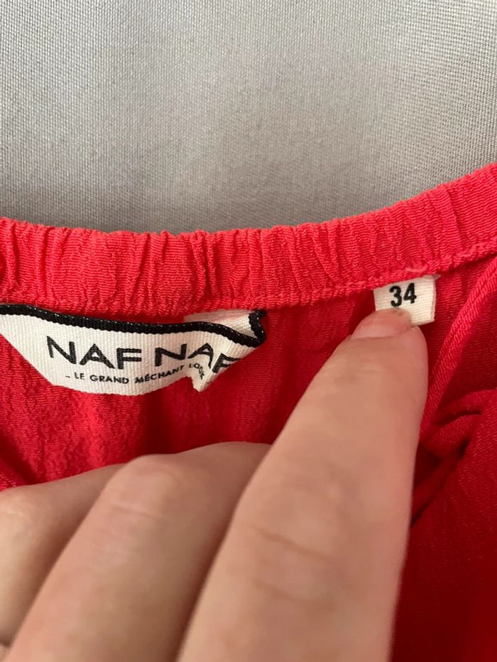 Top à bretelles rouge Naf Naf 34 - photo numéro 4