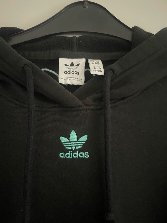 Sweat noir Adidas - 34 XS - photo numéro 2