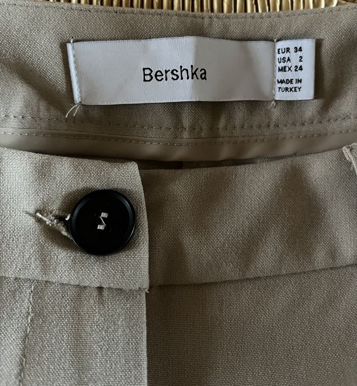Pantalon ample beige (XS - 34) Bershka - photo numéro 3