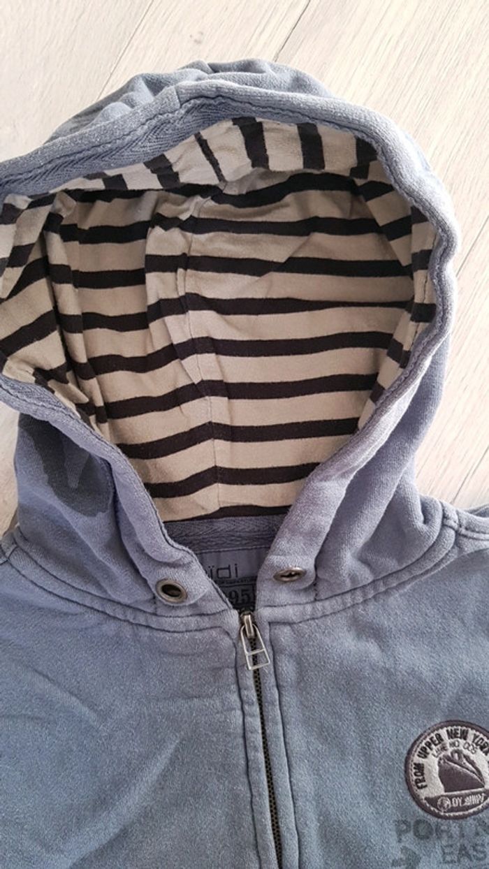 Gilet zippé à capuche garçon 10ans okaidi - photo numéro 2